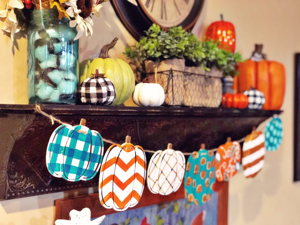 Painted Pumpkin Fall Banner by Southern ADOORnments