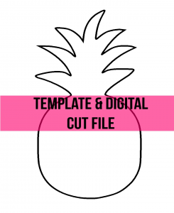 Pineapple Door Hanger Free Template Cut File for Summer by Southern ADOORnments