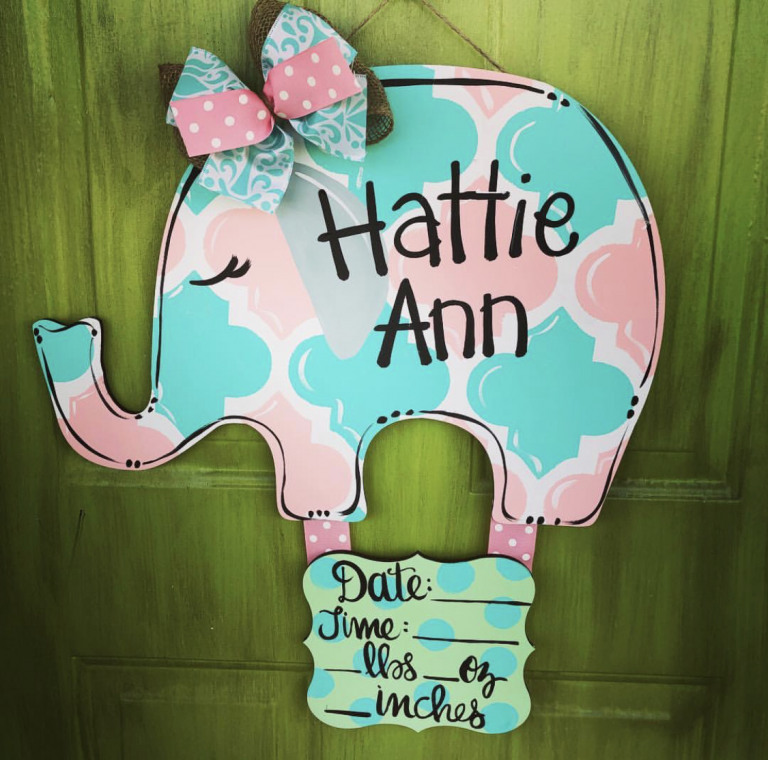 Personalized Painted Wooden Signs for Your Baby Nursery - Southern ...