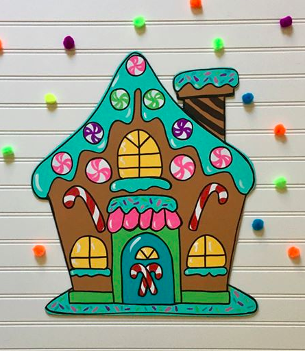 Gingerbread House Painted by Kayla Deckard