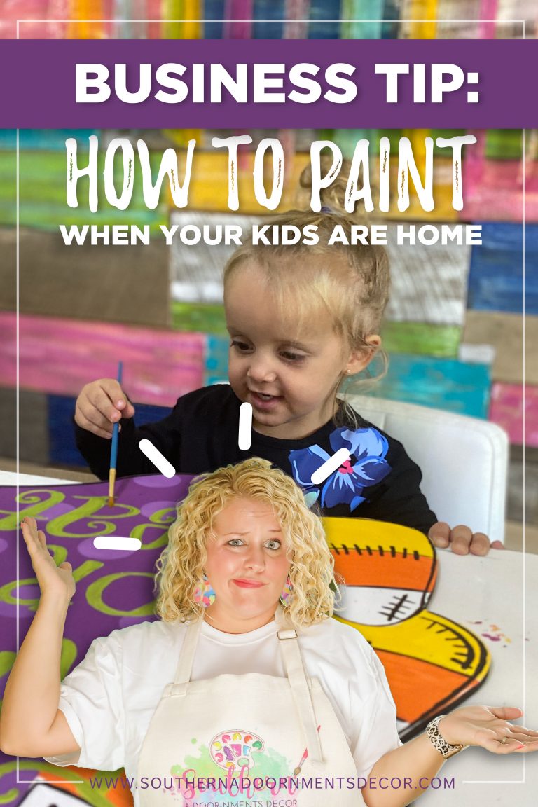 Business Tip: How to Paint When Your Kids are Home