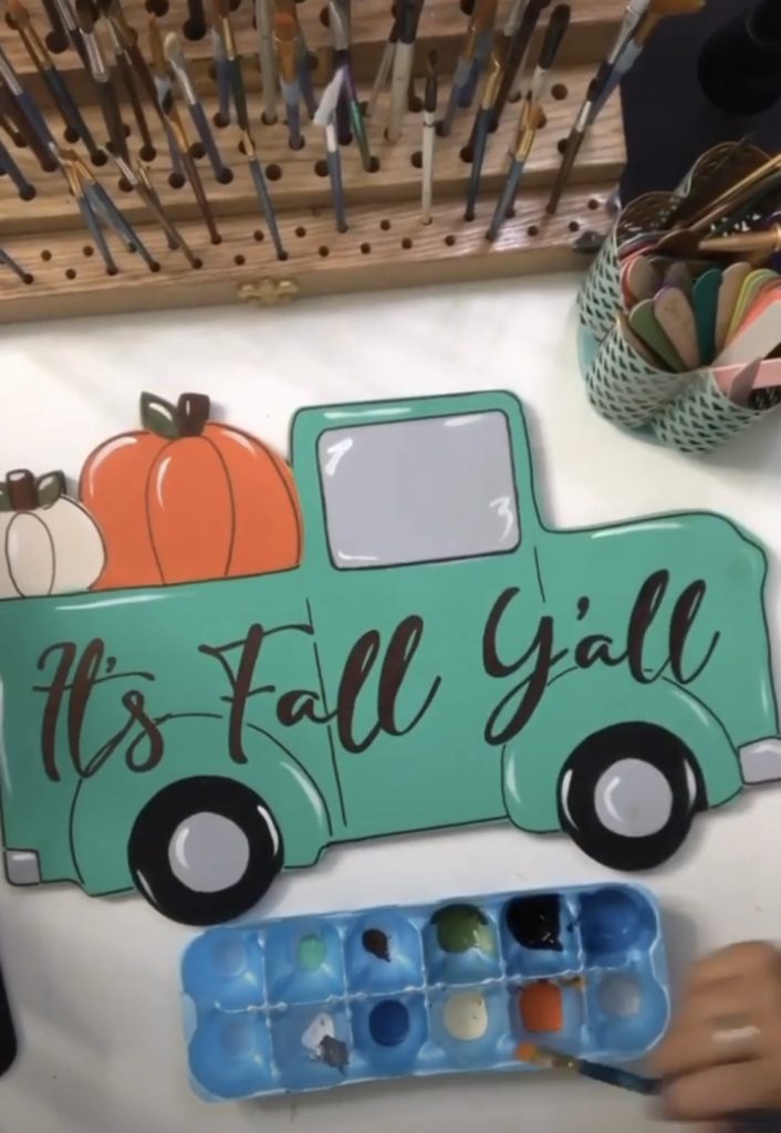 Painting a Pumpkin Truck Four Ways