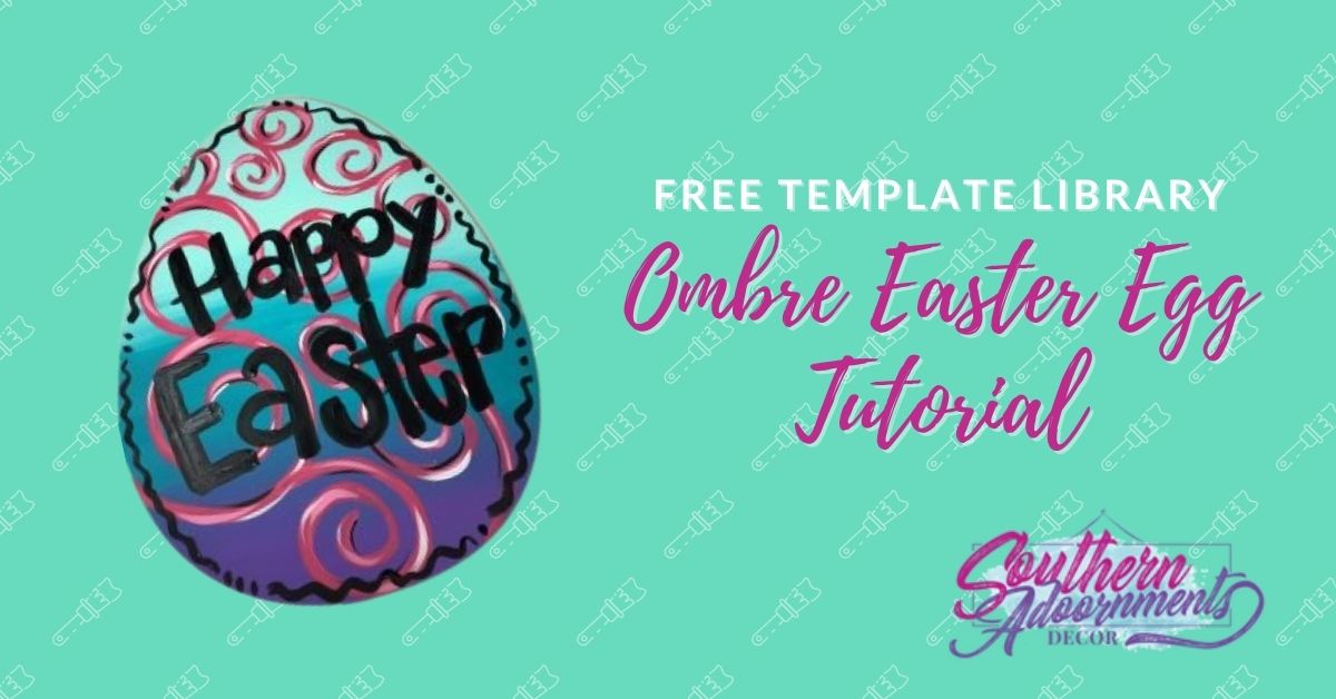 Ombre Easter Egg Door Hanger