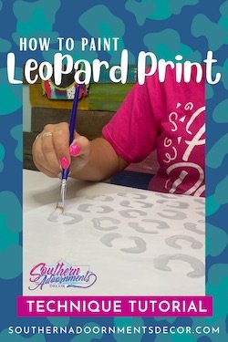 How to Paint LEOPARD PRINT