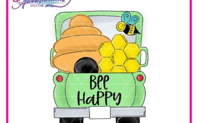 Free Tutorial: Paint a Bee Truck Door Hanger (Step-by-Step Guide)