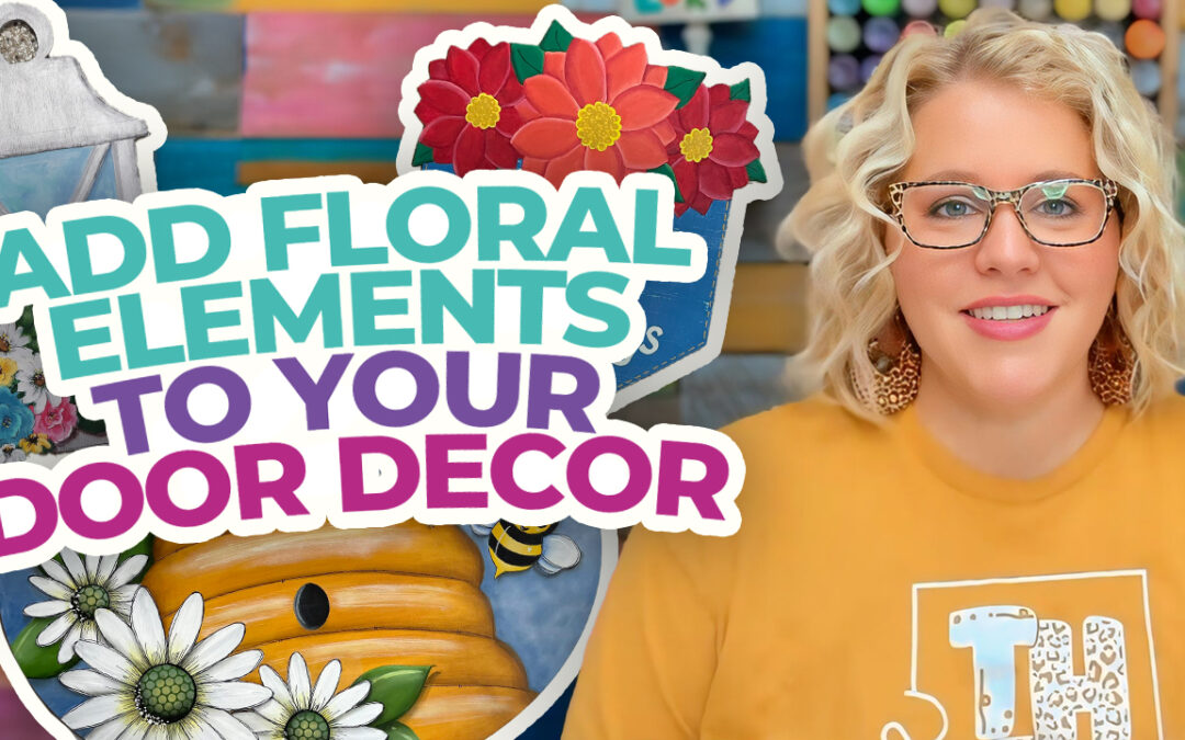 How to Paint Your Own Floral Door Hanger Designs