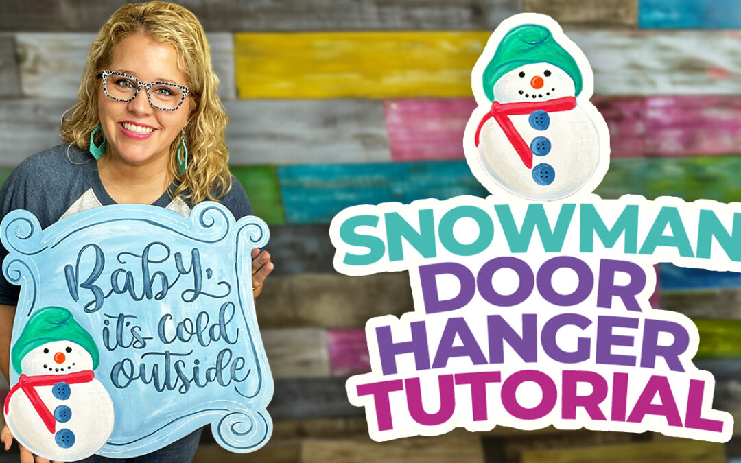 Snowman Swirl Winter Door Hanger Tutorial