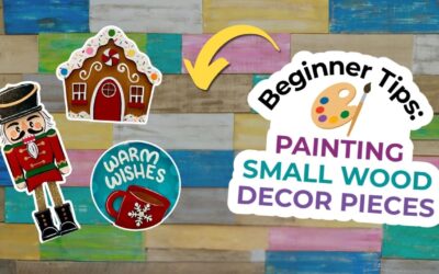 How to Paint Small Door Hanger Decor Pieces (Even With Shaky Hands!)