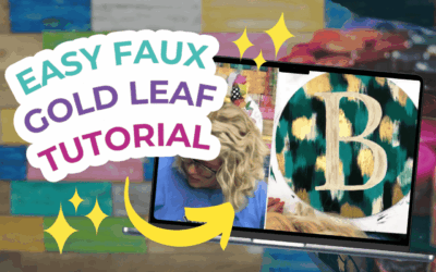 How to Create Faux Gold Foil on a Door Hanger