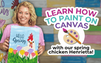 How to Trace a Door Hanger Template on Canvas