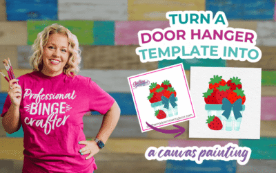 Easy Strawberry Canvas Painting Tutorial for Beginners With Acrylic Paint
