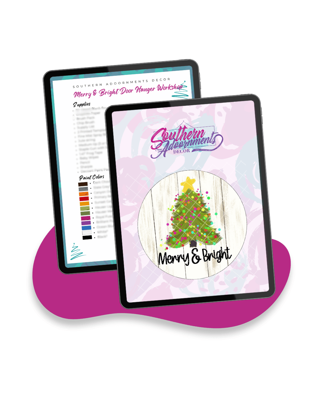 Copy of Workshop mockup for landing page Merry & Bright project mockup