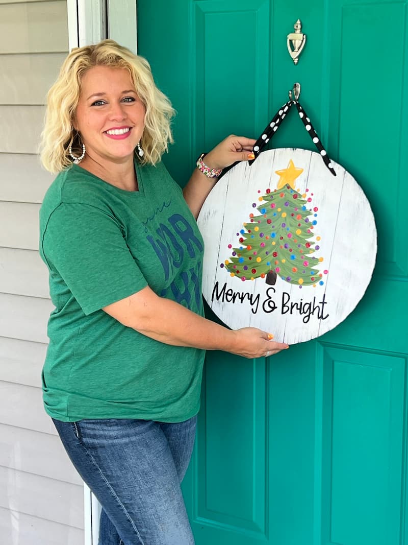 Tamara Merry Bright Door Hanger Merry & Bright door hanger